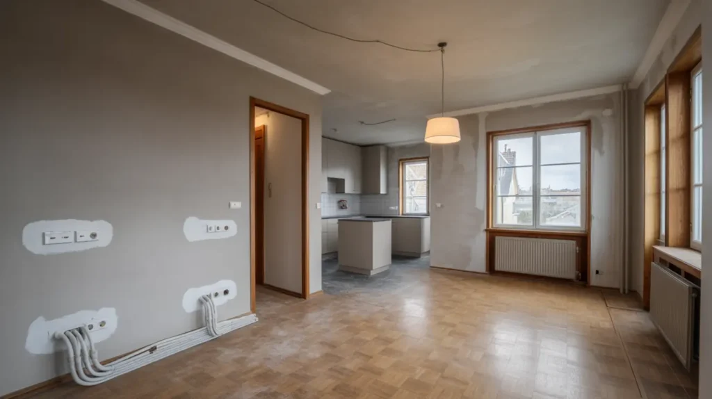 ny eldragning och belysning vid l genhetsrenovering i hedvigslund lta